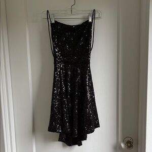 Windsor Sparkling Black Mini Dress